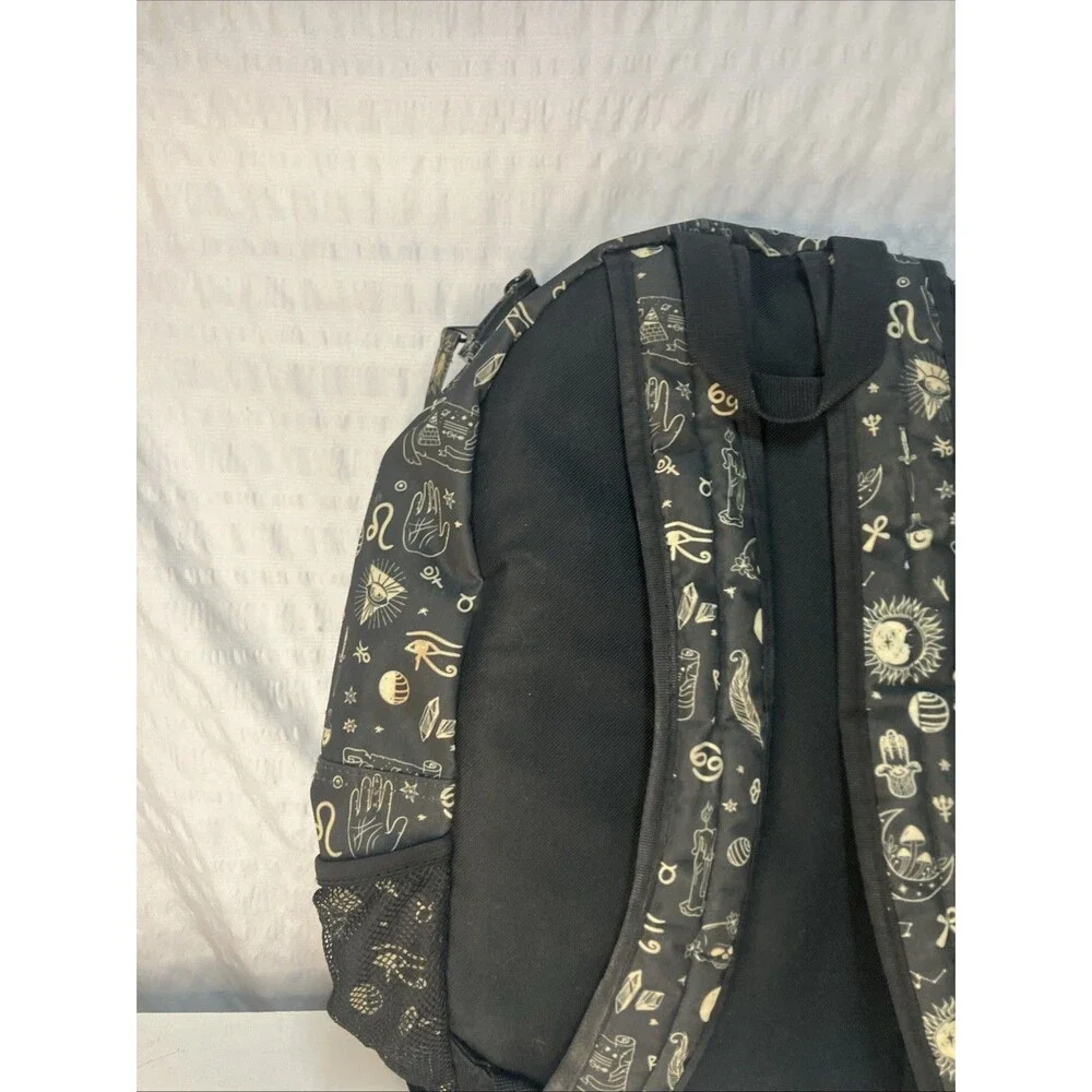 Mushrooms Moons & Crystals Backpack 12”x6”x17”
